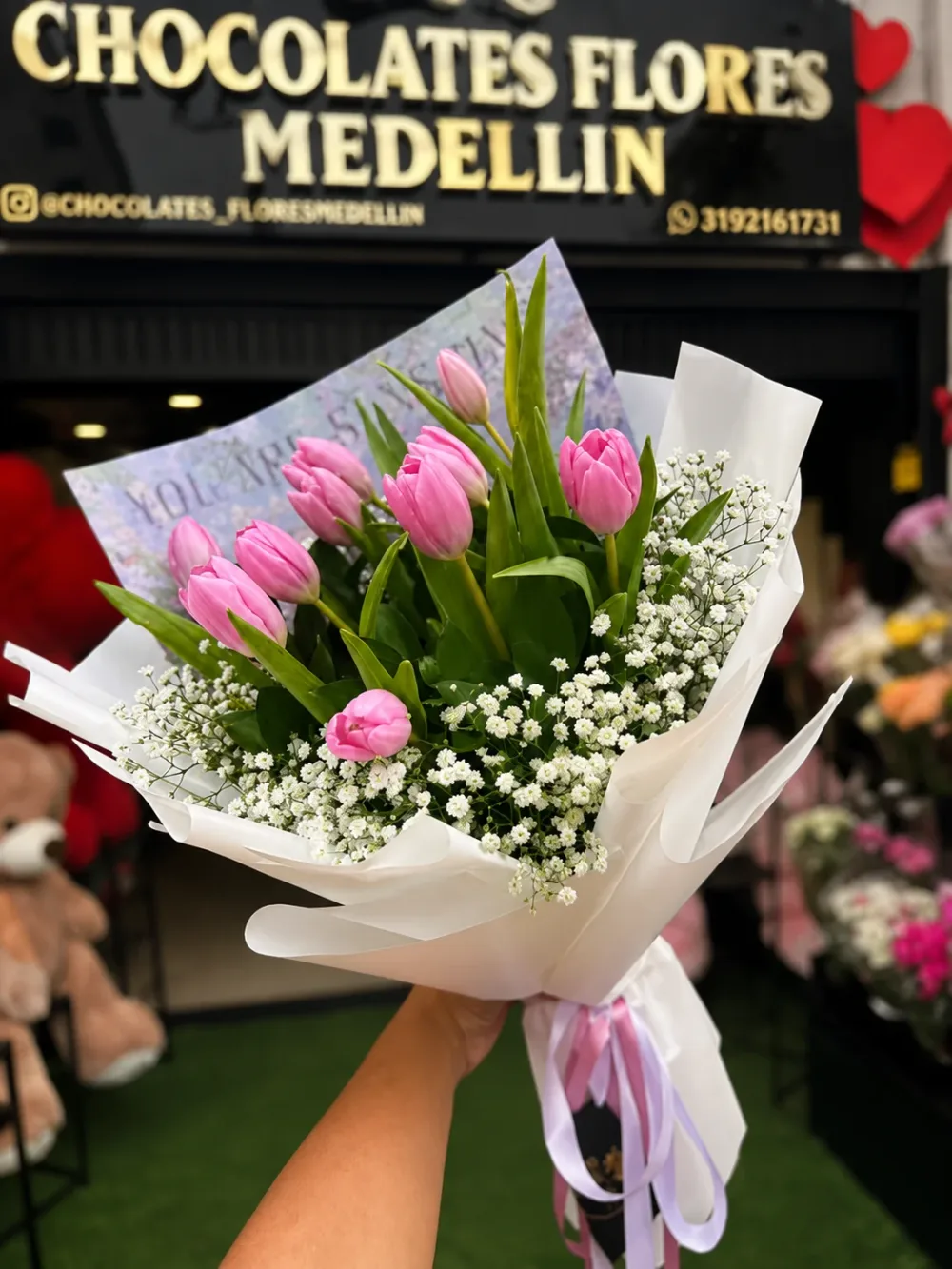 Ramo de 10 tulipanes